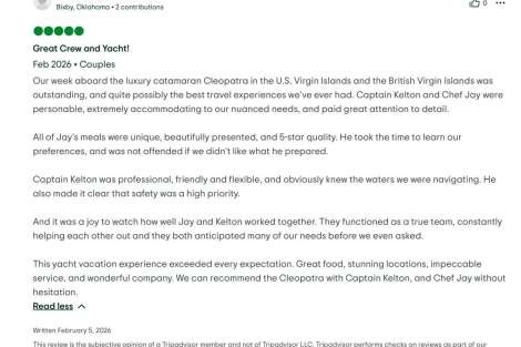 Review img # 8 of the yacht Cleopatra