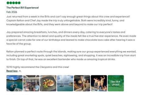 Review img # 5 of the yacht Cleopatra