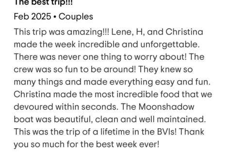 Review img # 4 of the yacht Moon Shadow