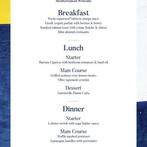 Food onboard New Star # 2