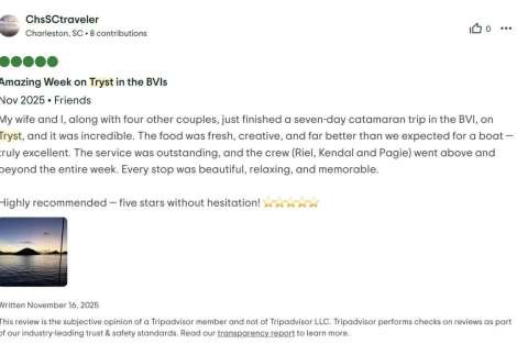 Review img # 3 of the yacht Tryst