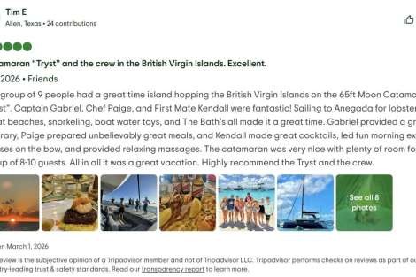 Review img # 11 of the yacht Tryst