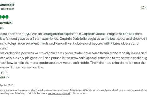 Review img # 5 of the yacht Tryst