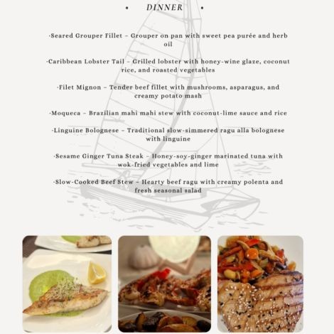 Food onboard Tupelo Honey # 5